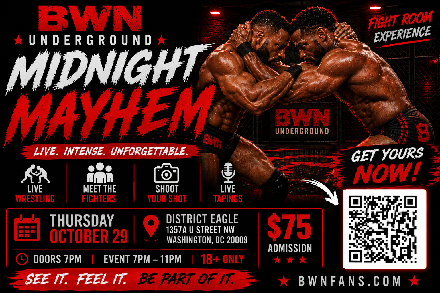 BWN Midnight Mayhem Washington DC October 29 2026